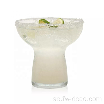 Anpassad handblåst stamfri cocktailvin Margarita -glasögon